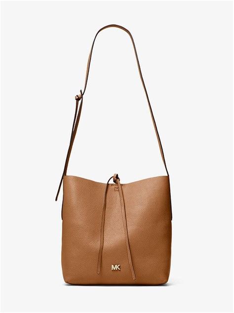 michael kors messenger-tasche junie large|Junie Large Pebbled Leather Messenger .